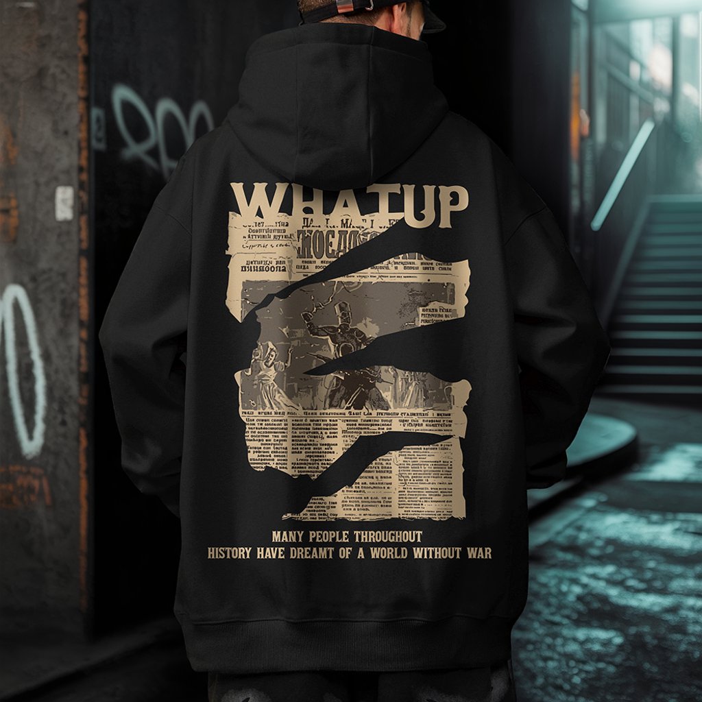 【OUTLET/即納】グラフィックバックプリントパーカー U2397