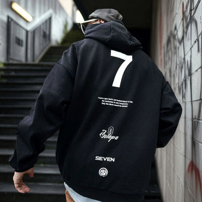 【OUTLET/即納】No.7 デザインプリントパーカー U1467