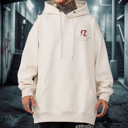 サンダーボルトシンボルバックプリントパーカー U2394